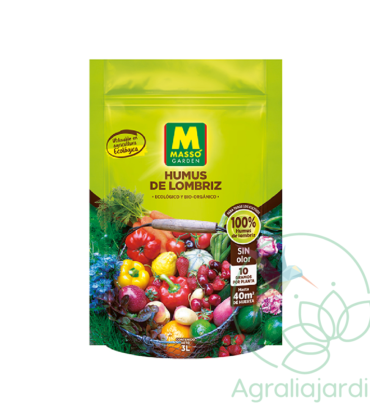 Humus de Lombriz 3L Massó Garden