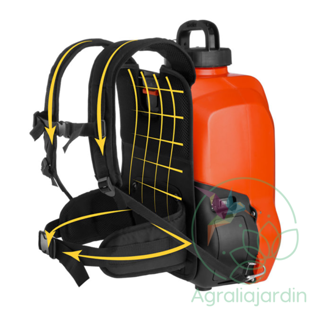 Bomba pulverizadora de mochila Stocker Ergo 15 L FPM modelo a batería Li-Ion - Imagen 2