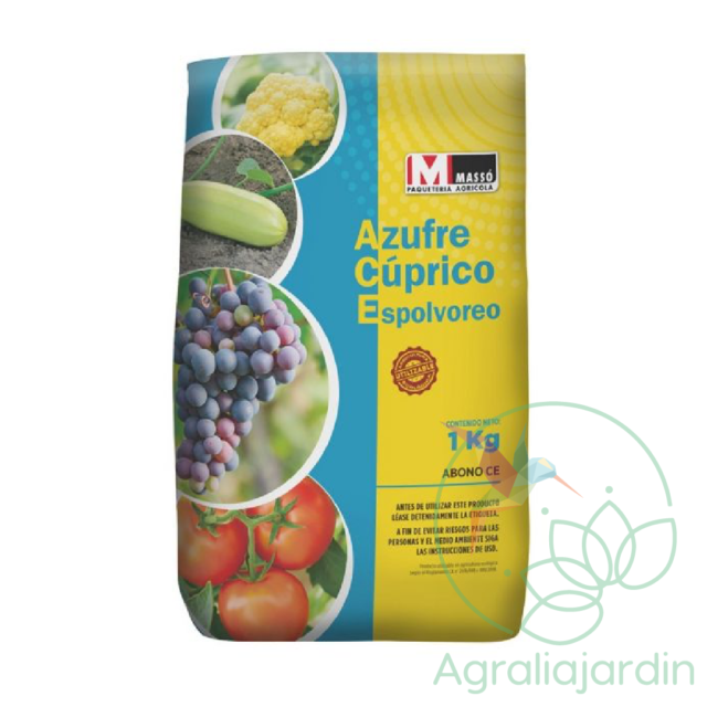 Azufre cúprico espolvoreo 1 Kg