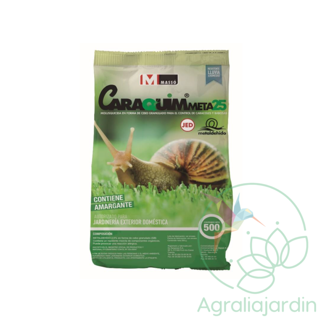 Molusquicida CARAQUIM META 2,5 envase 500 g Masso
