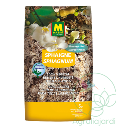 musgo de turbera SPHAGNUM Massó 5 litros