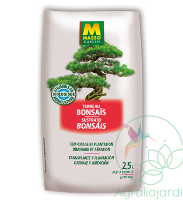 Sustrato especial Bonsáis Massó 2,5 litros