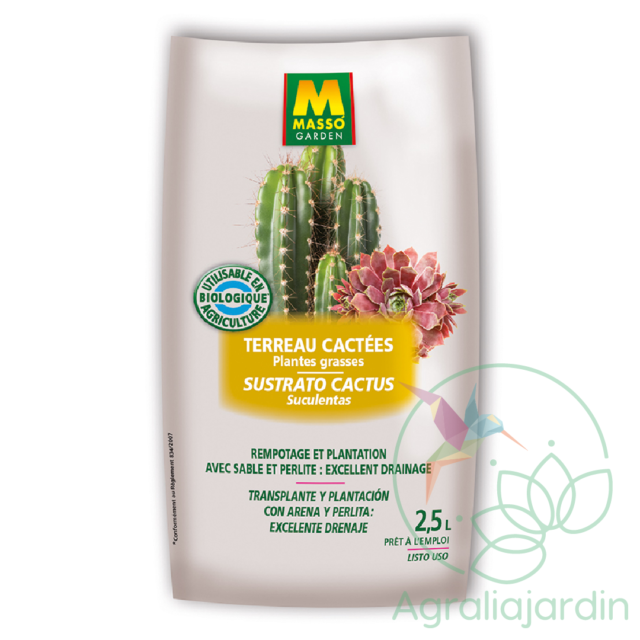 Sustrato especial Cactus Massó 2,5 litros