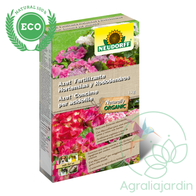 AZET Fertilizante natural para Hortensias y Rododendros de Neudorff 1Kg