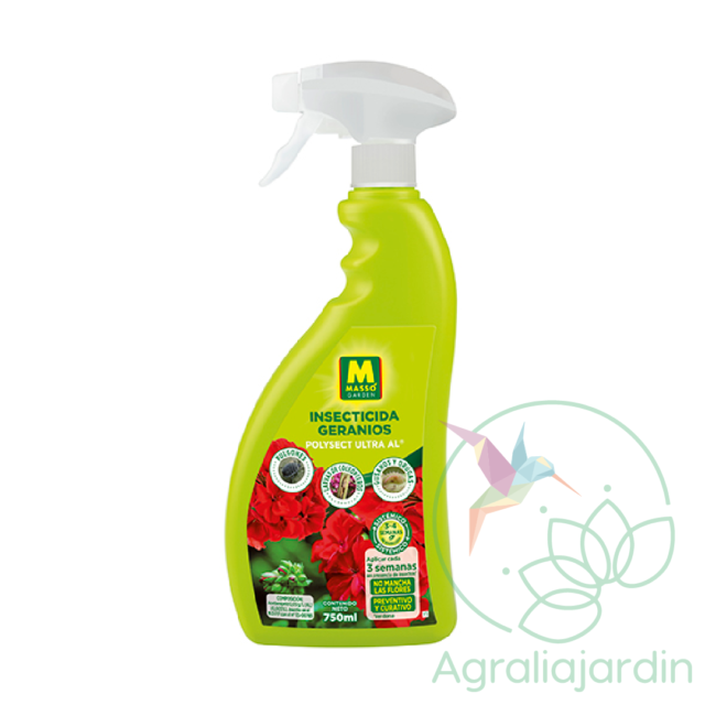 Pistola insecticida sistémico para GERANIOS Massó Garden 750 ml