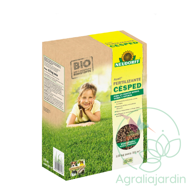 AZET fertilizante césped 2,5 Kg Neudorff